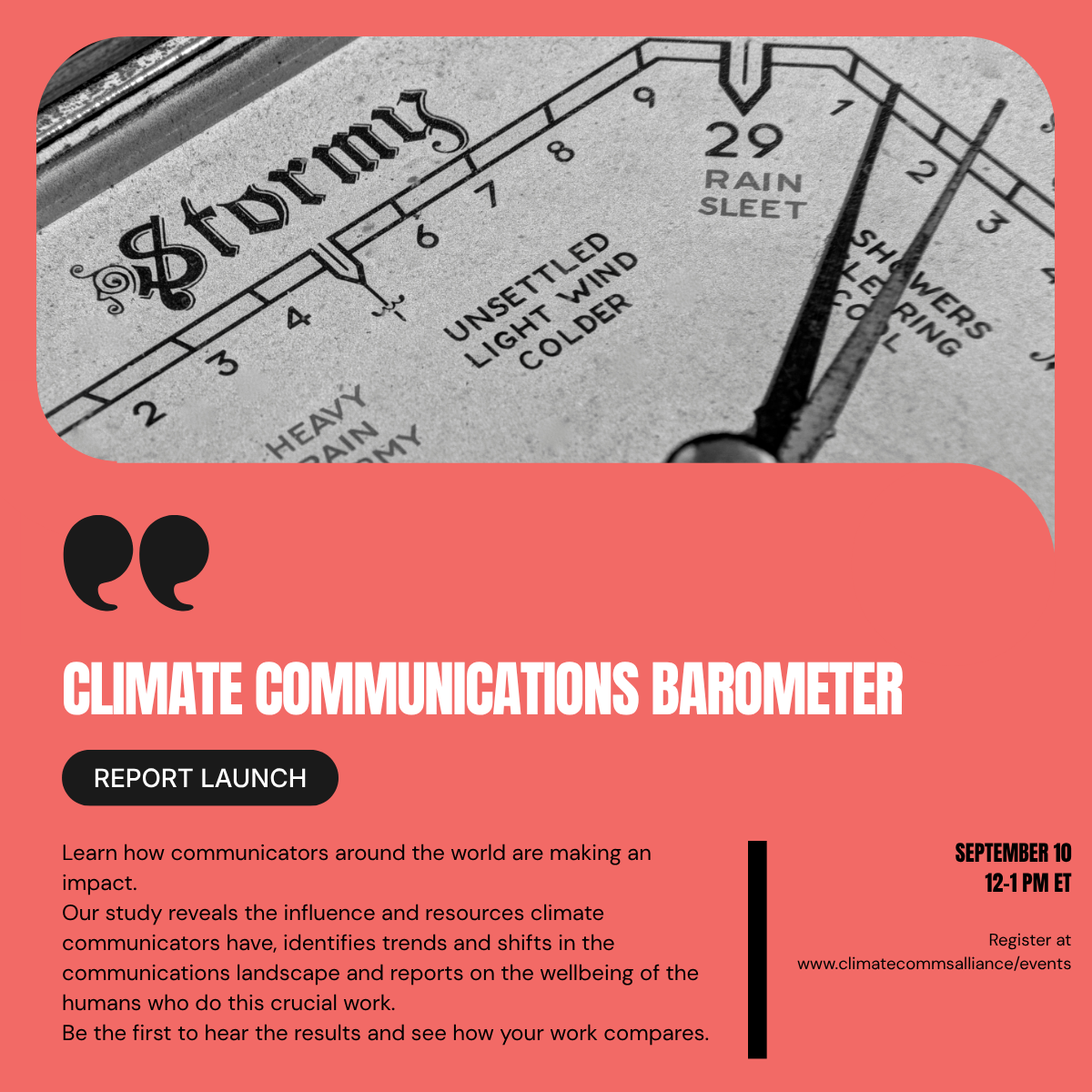 Report Launch: Climate Communications Barometer