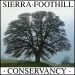 Logo of Sierra Foothill Conservancy, a community partner of Vulcan Mission Gorge, highlighting the company's support for conservation, youth education, and preserving access to outdoor learning through community partnership.
