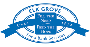 Logo of Elk Grove Food Bank Services, a community partner of Vulcan Mission Gorge, highlighting a shared commitment to fighting food insecurity, supporting local families, and strengthening communities through generosity and partnership.