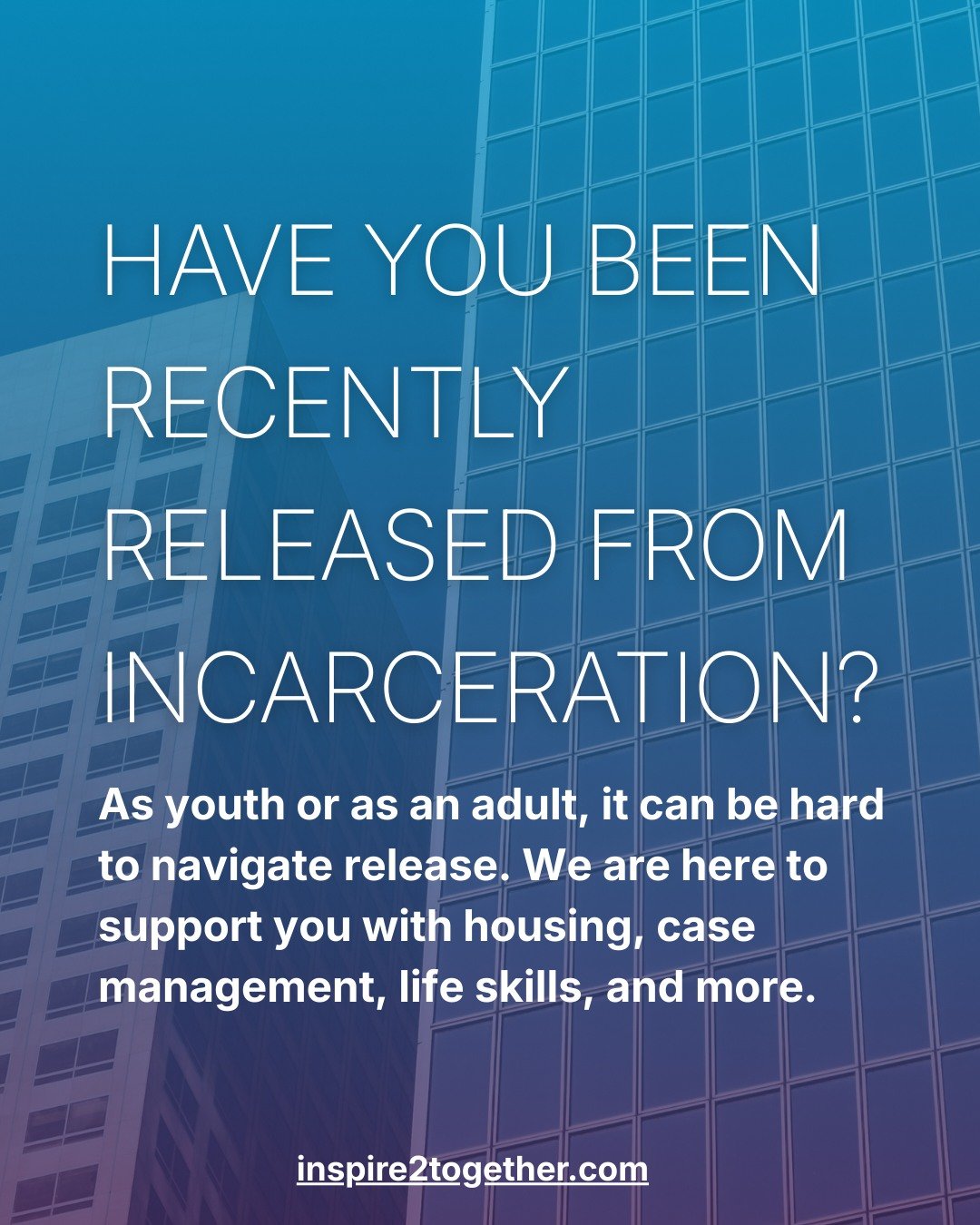 Everyone deserves support on their path forward. Our reentry services help individuals access housing, case management, and ongoing guidance after incarceration. Learn more on our website or give us a call&mdash;we&rsquo;re here to help.