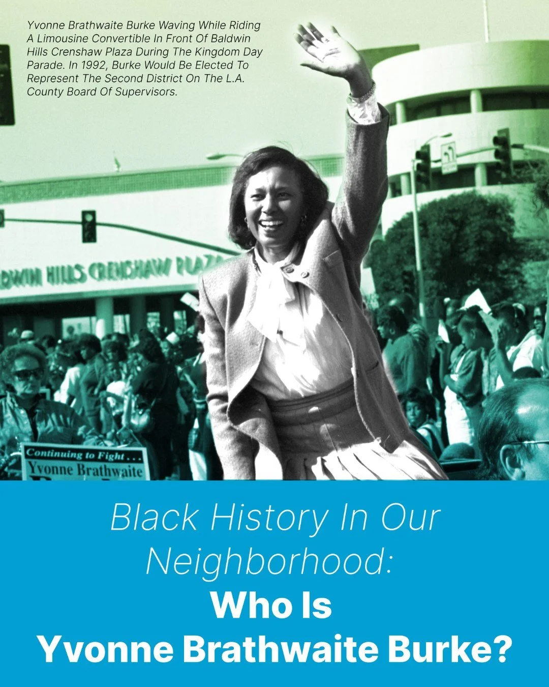 Inspire Together honors Black History Month by recognizing women whose leadership opened doors.

Black History in Our Neighborhood: Who Is Yvonne Brathwaite Burke?
Yvonne Brathwaite Burke reshaped representation for Black women in law and government.