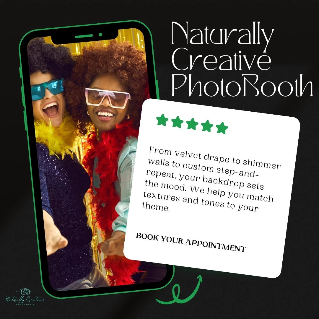 Welcome to Charlotte's Ultimate Photo Booth Experience!
Enhance your event with a wide selection of props, beautiful backdrops, and immediate keepsakes. Ideal for weddings, social gatherings, and corporate functions.
We proudly serve both South and N