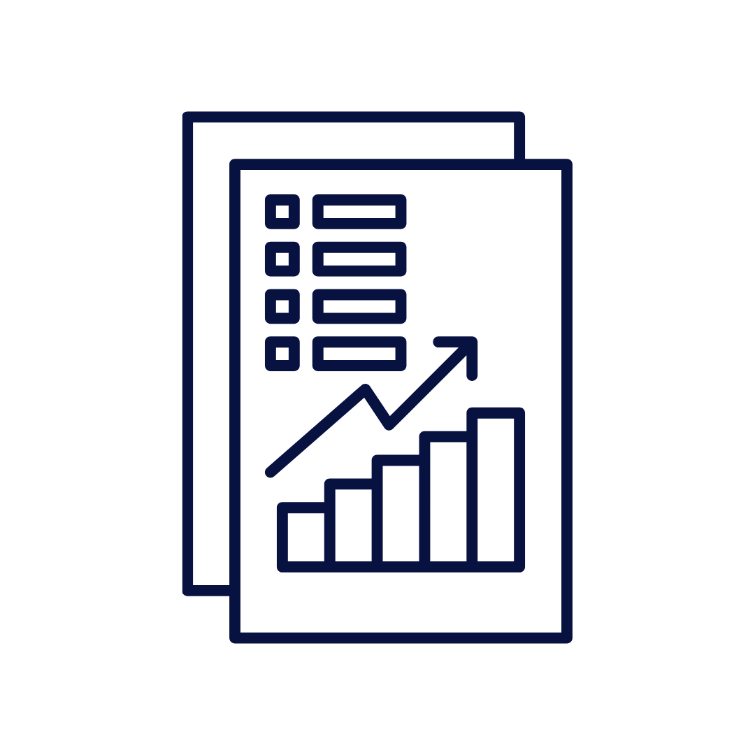Data charts for digital advertising performance reporting and analytics