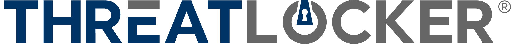 Logo of ThreatLocker with text 'THREAT' in blue, a small lock icon in place of the letter 'A', and 'LOCKER' in gray.