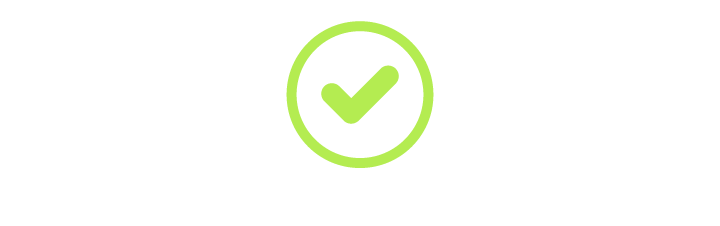 Green check mark inside a circle, symbolizing approval or correctness.