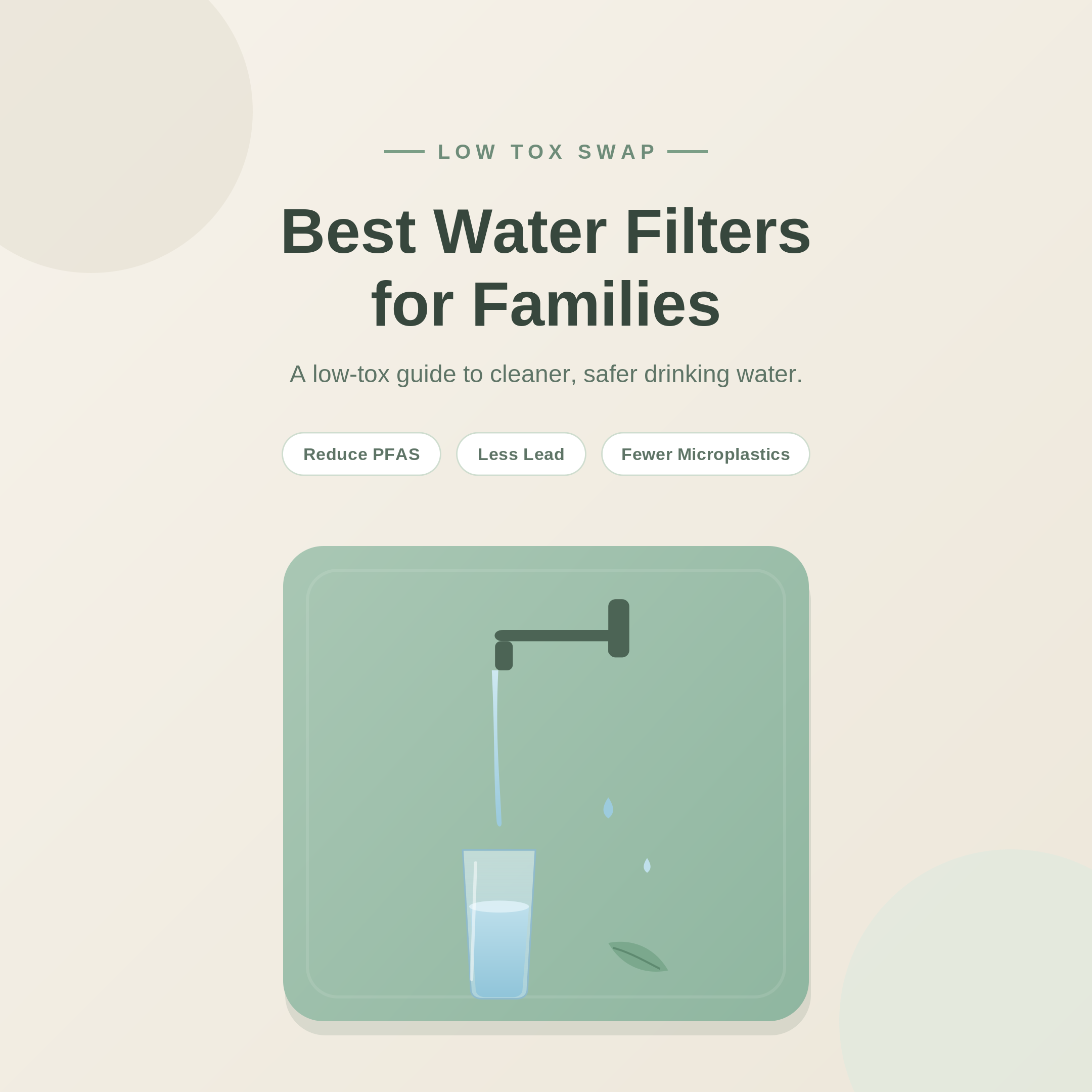 Best Water Filters for Families: A Low-Tox Guide