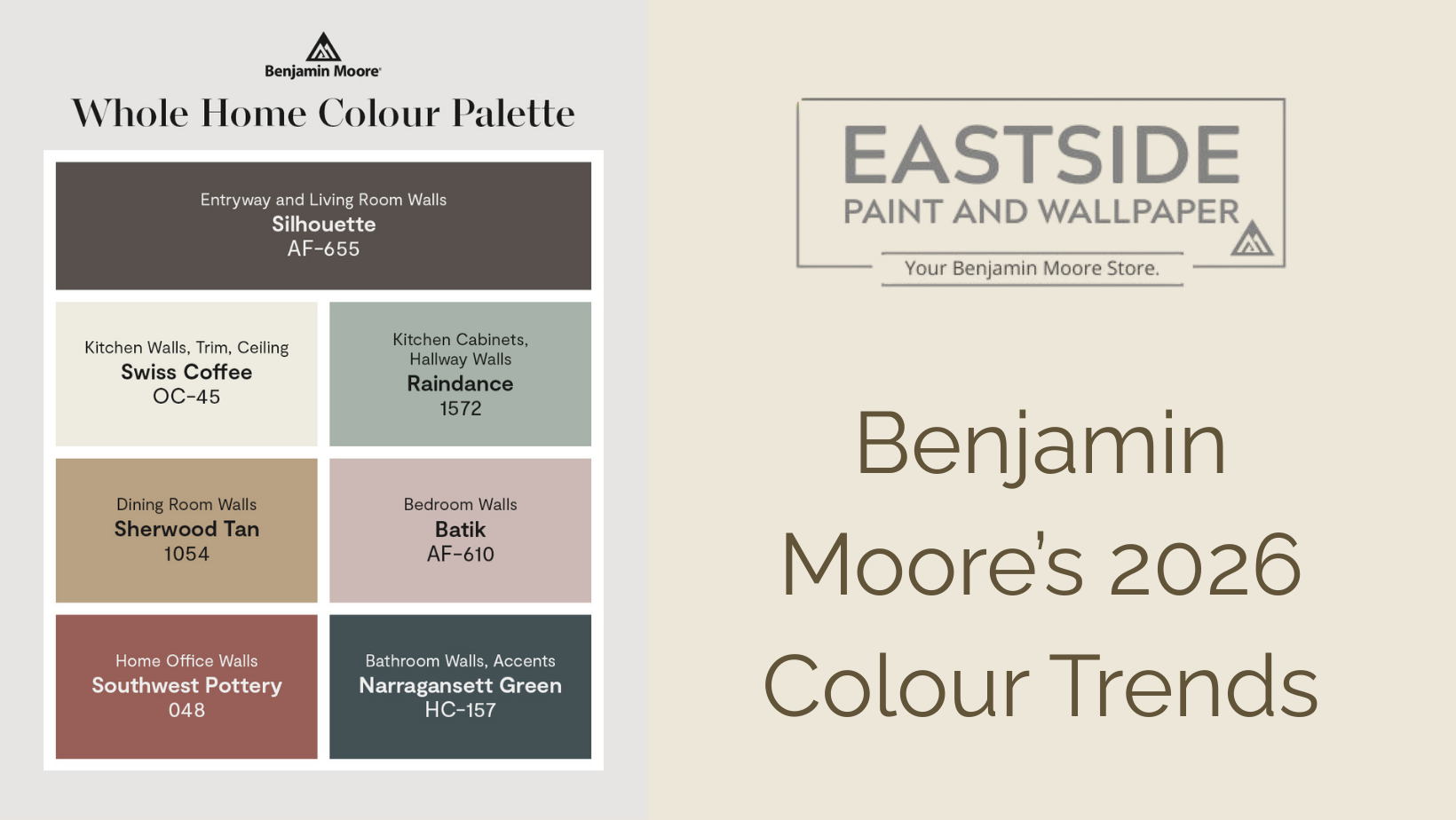 Benjamin Moore’s 2026 Colour Trends