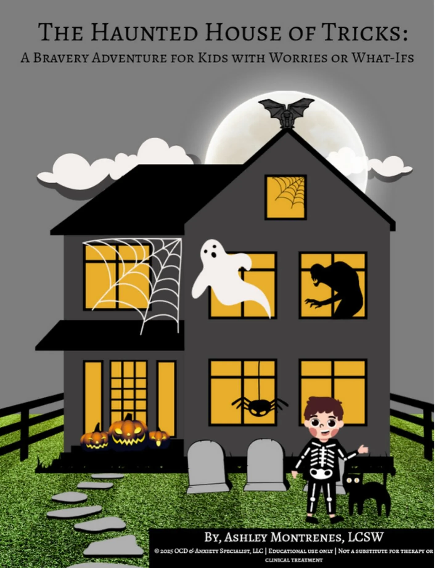 If you’re a parent, teacher, counselor, or therapist, please check out my new workbook 😊 
Every child feels worried sometimes, but there are tools to make anxiety less scary.
The Haunted House of Worries is a printable workbook designed by a