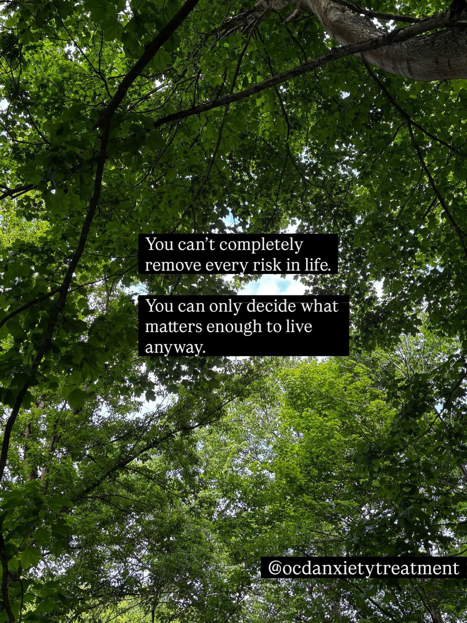 OCD treats uncertainty like something dangerous that must be solved immediately. However, almost all elements of day-to-day life involve some level of risk.

You can still move forward even when certainty is unavailable.  #anxiety #relationshipocd #m