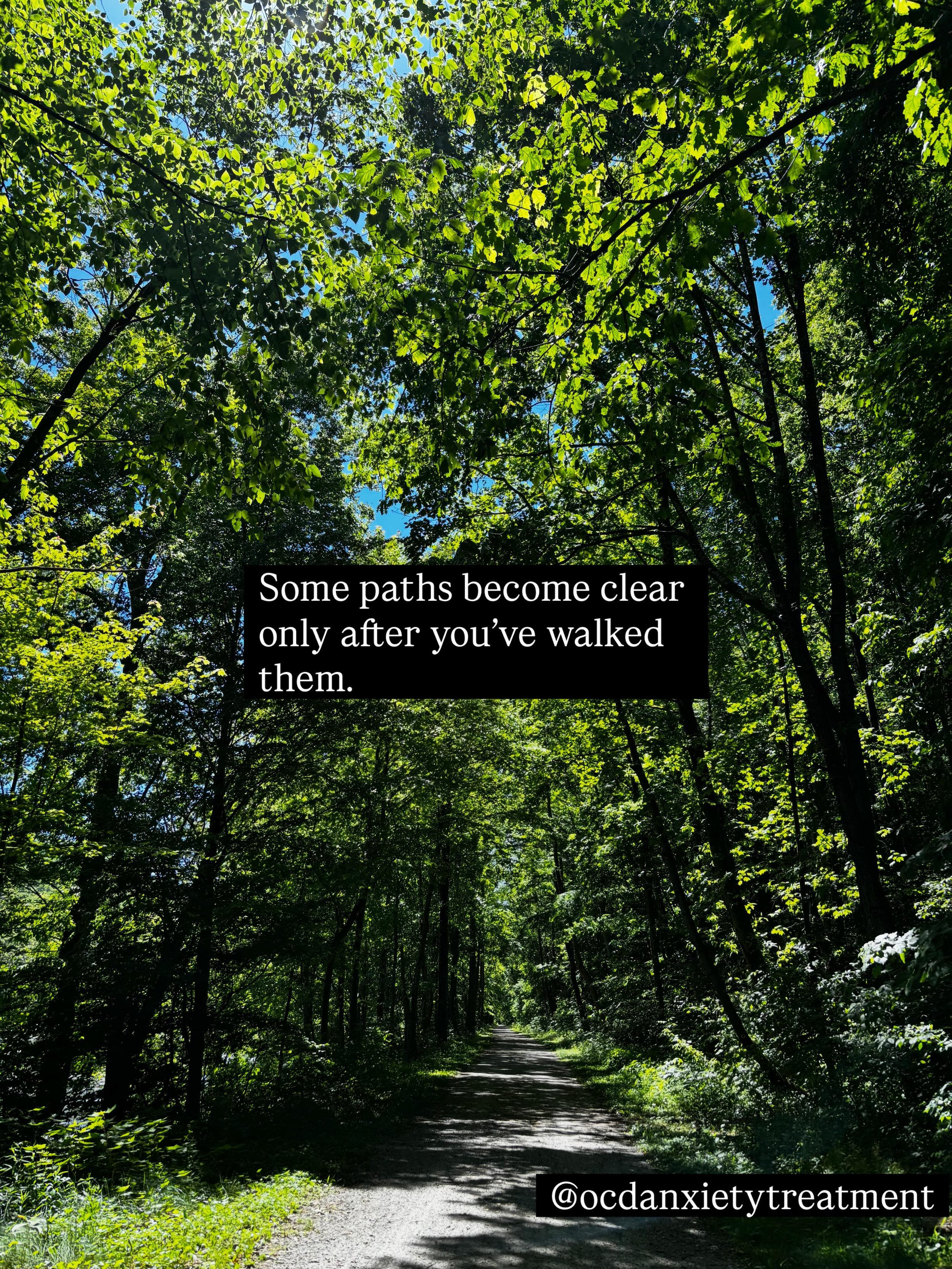 It&rsquo;s natural to want certainty before moving forward, but life rarely works that way. Sometimes the only thing we can see is the next step.  #anxietyrelief #ocdrecovery #mentalhealthsupport #quotes #mindful