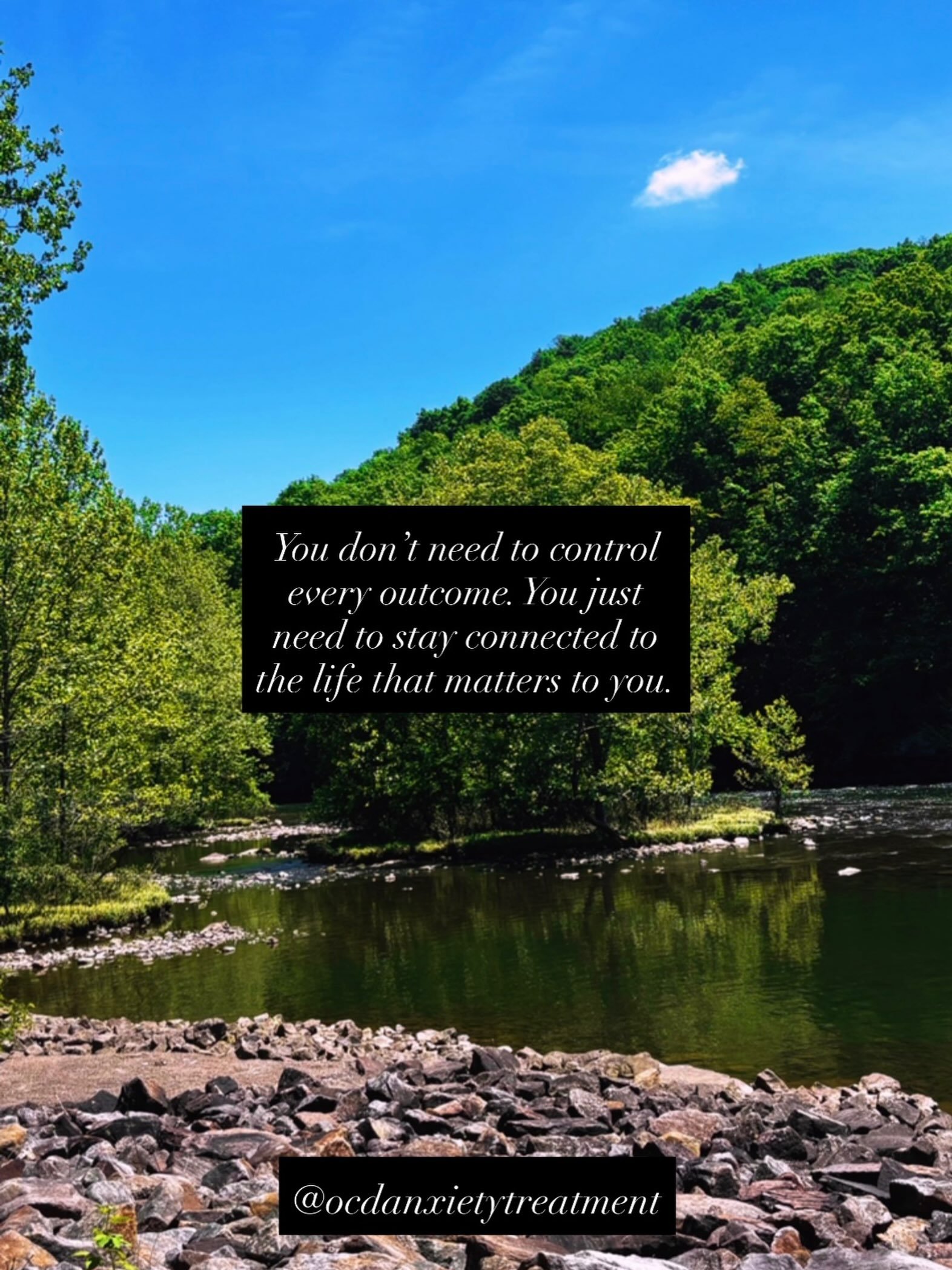 Anxiety has a way of convincing us that peace comes from controlling every possible outcome. Remember, you don&rsquo;t have to wait until you feel completely certain to start living.

💙 One small step toward the life you want is enough.#anxiety #quo