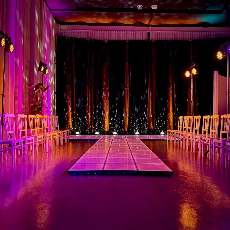 Another moment for this catwalk and lighting done by @djwarehousehire 
Lighting can completely transform our space and your event. 
Looking for a creative venue to create your ultimate dream event? You just found it xx