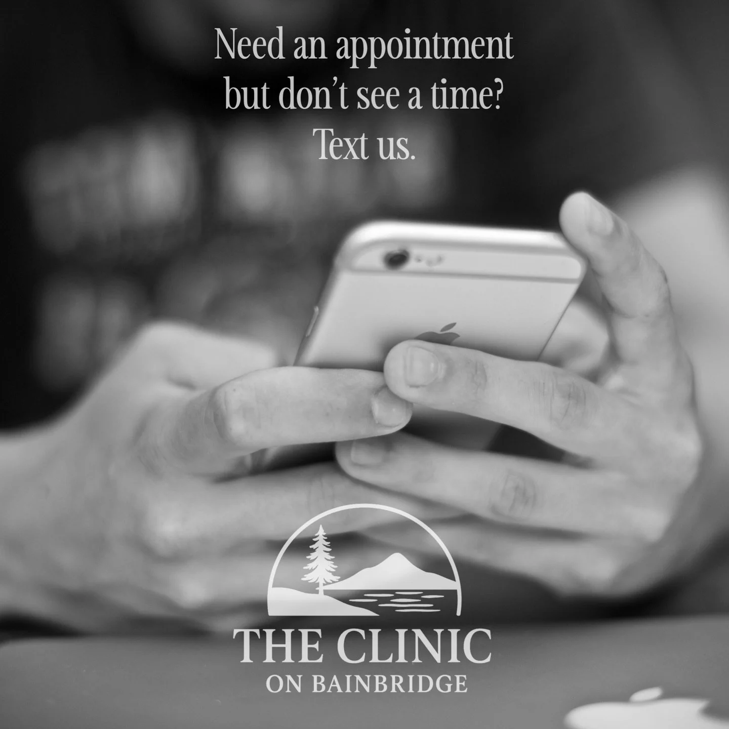 We are available &mdash; for you. If you aren&rsquo;t seeing an appointment time online, shoot us a text and we will double check it for you! ☎️ or 📱360.364.9488