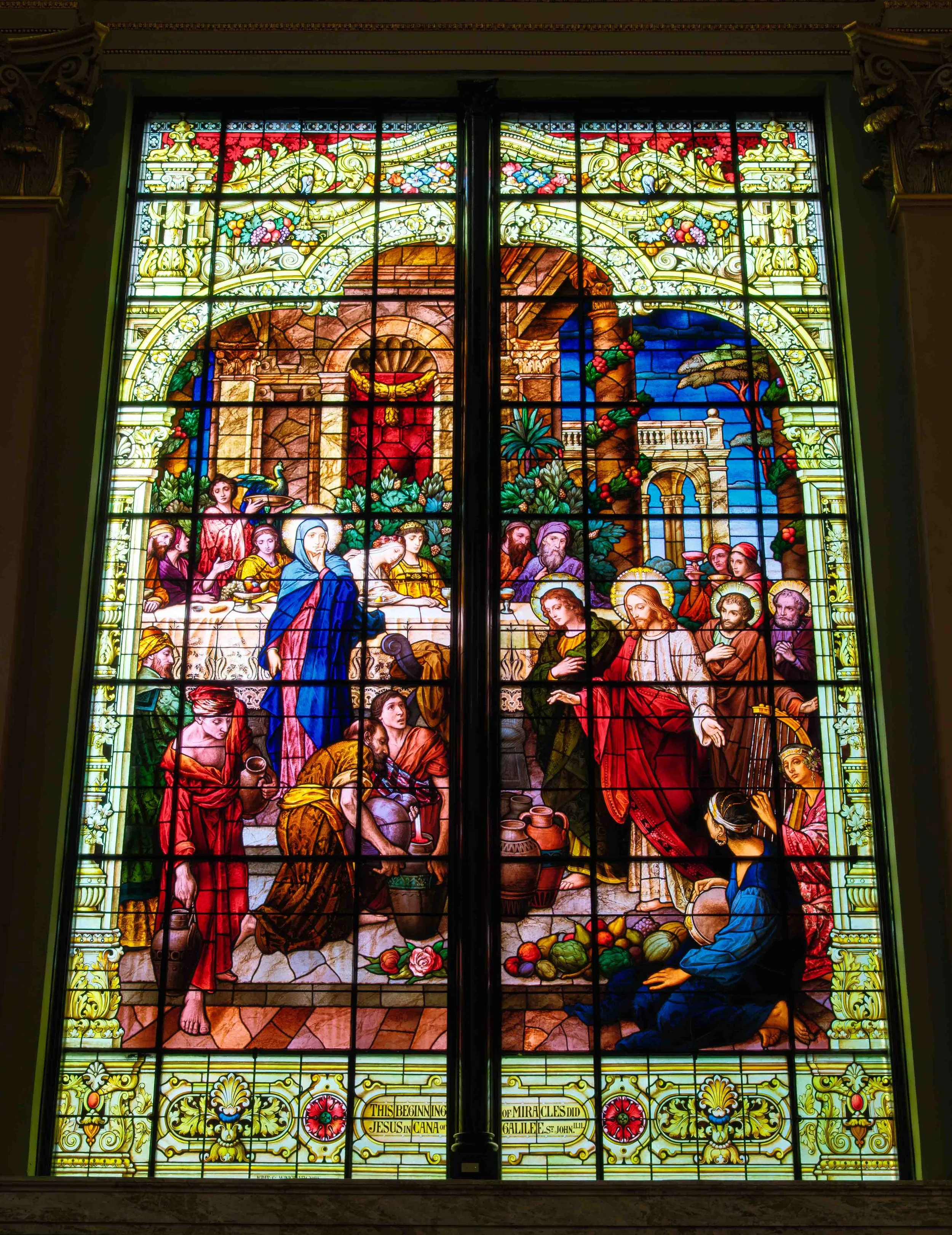 Wedding at Cana Window at Saint Patrick Cathedral