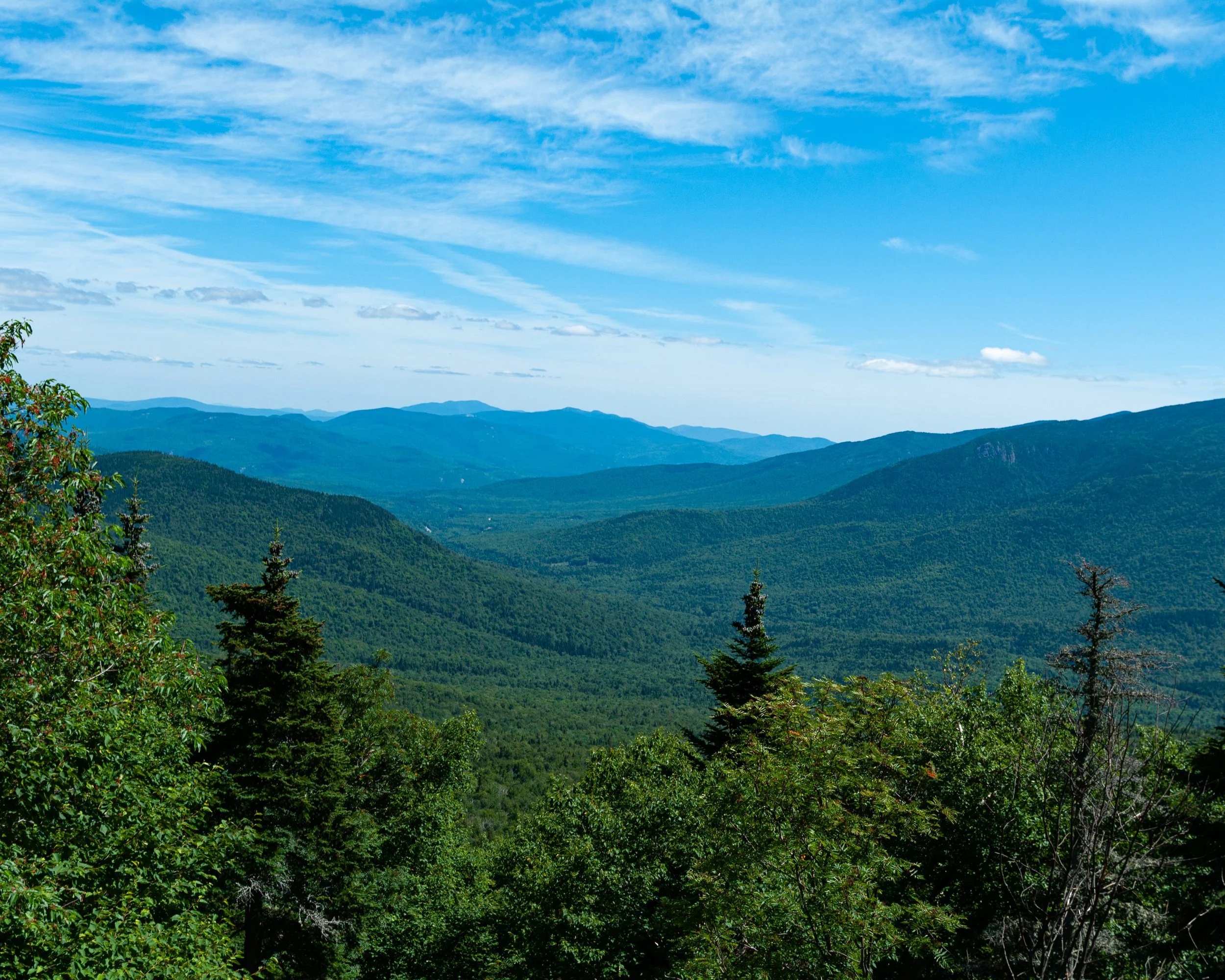 View from White Mountain Auto Road in New Hampshire