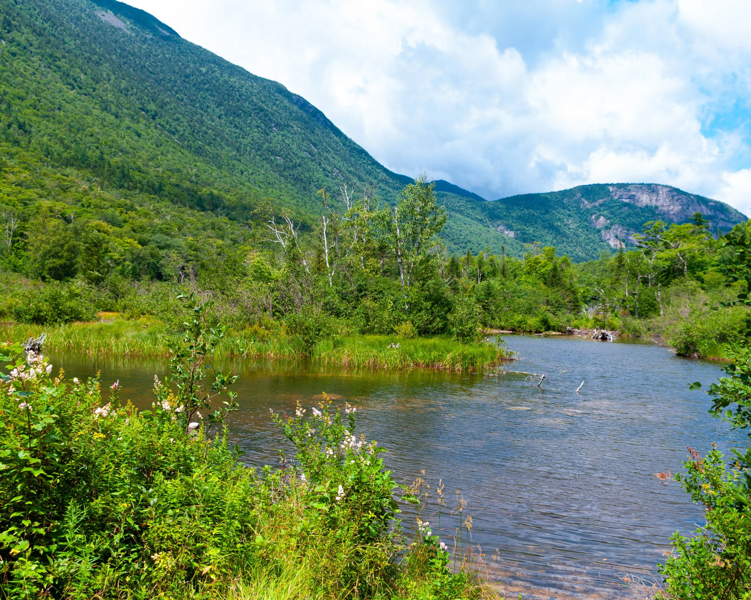 Crawford Notch and Lake in New Hampshire