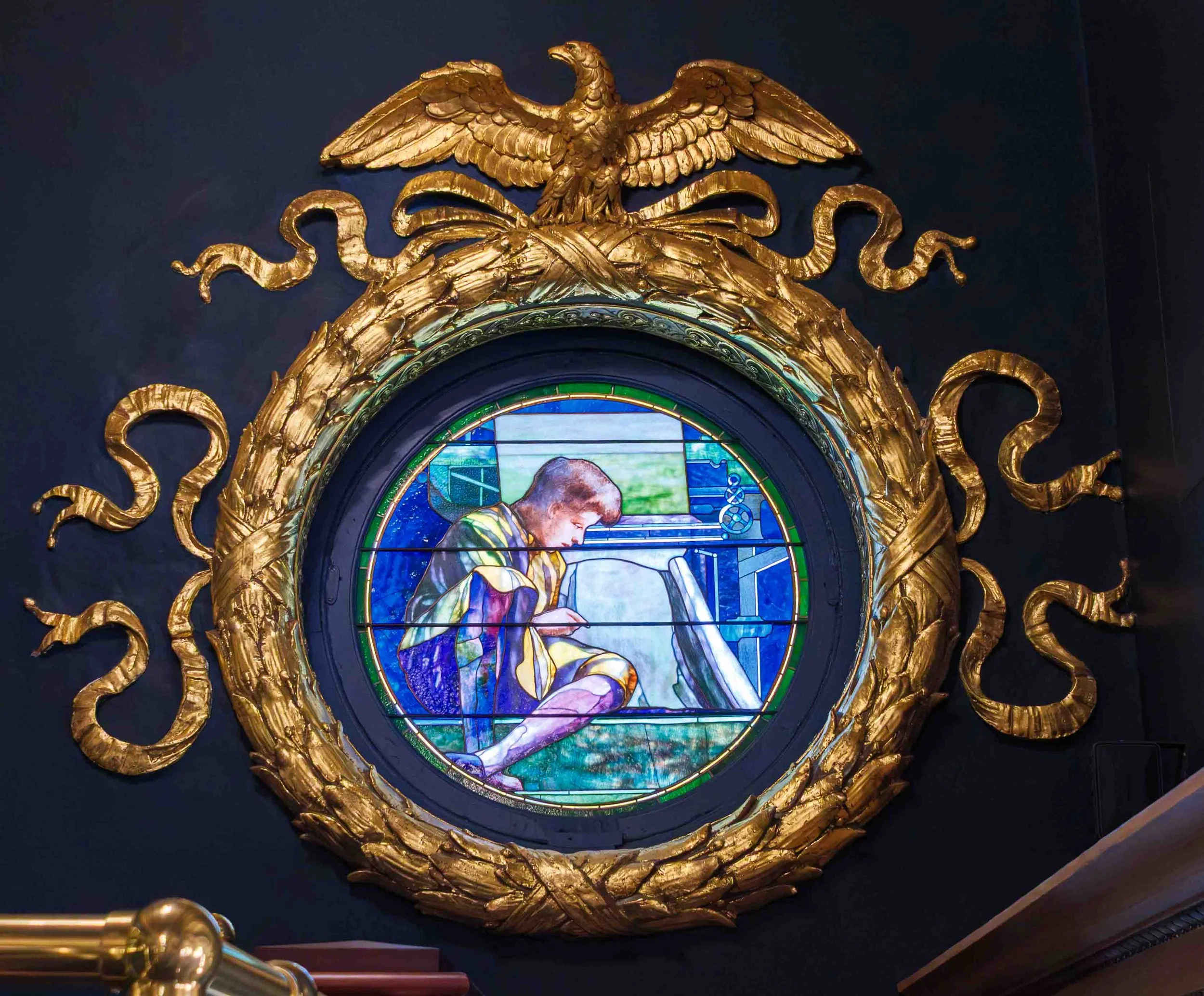 Boy Worker Window in the House Visitor Gallery