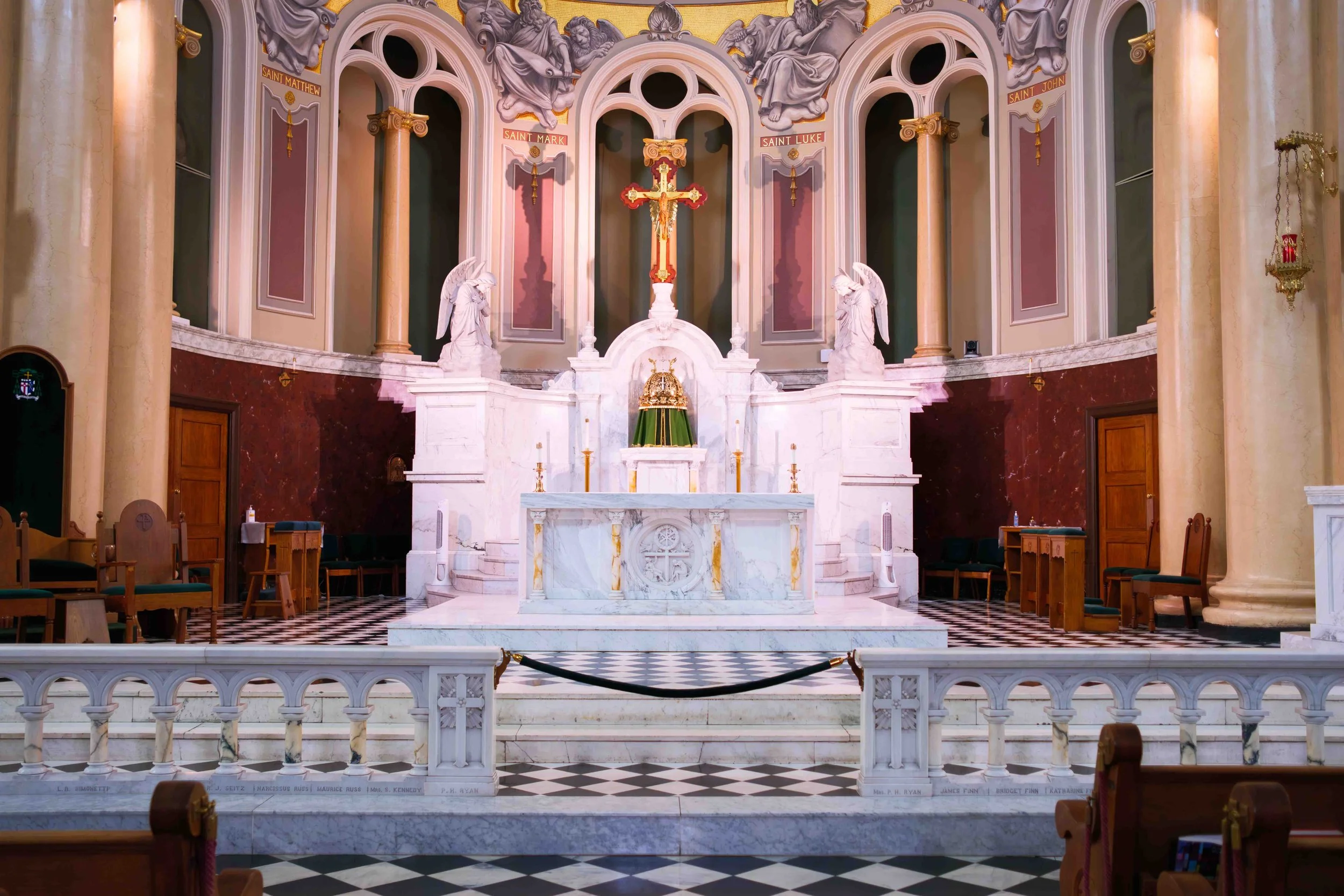Close up of Sanctuary at St Patrick Cathedral