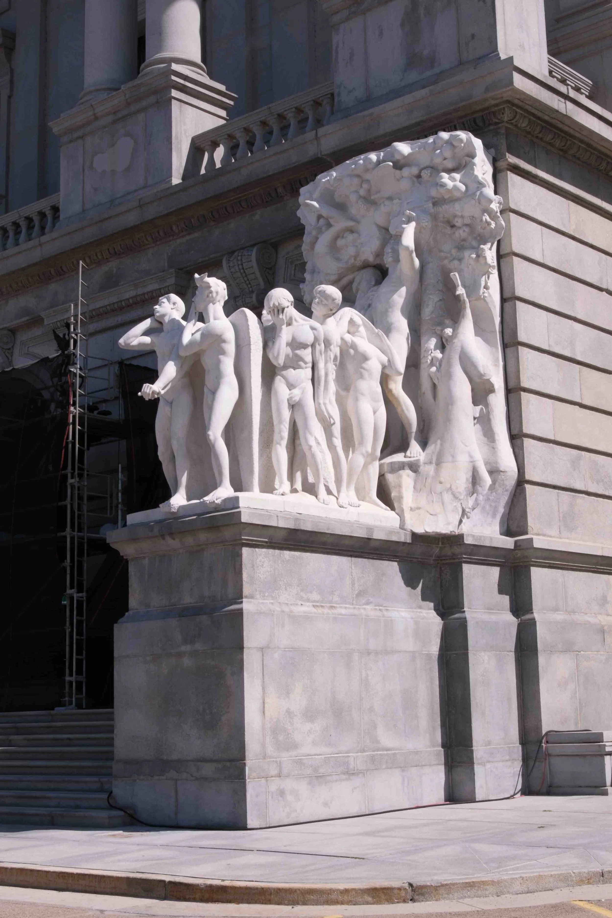 Sculpture Work on South Side of Entrance Front to Capitol