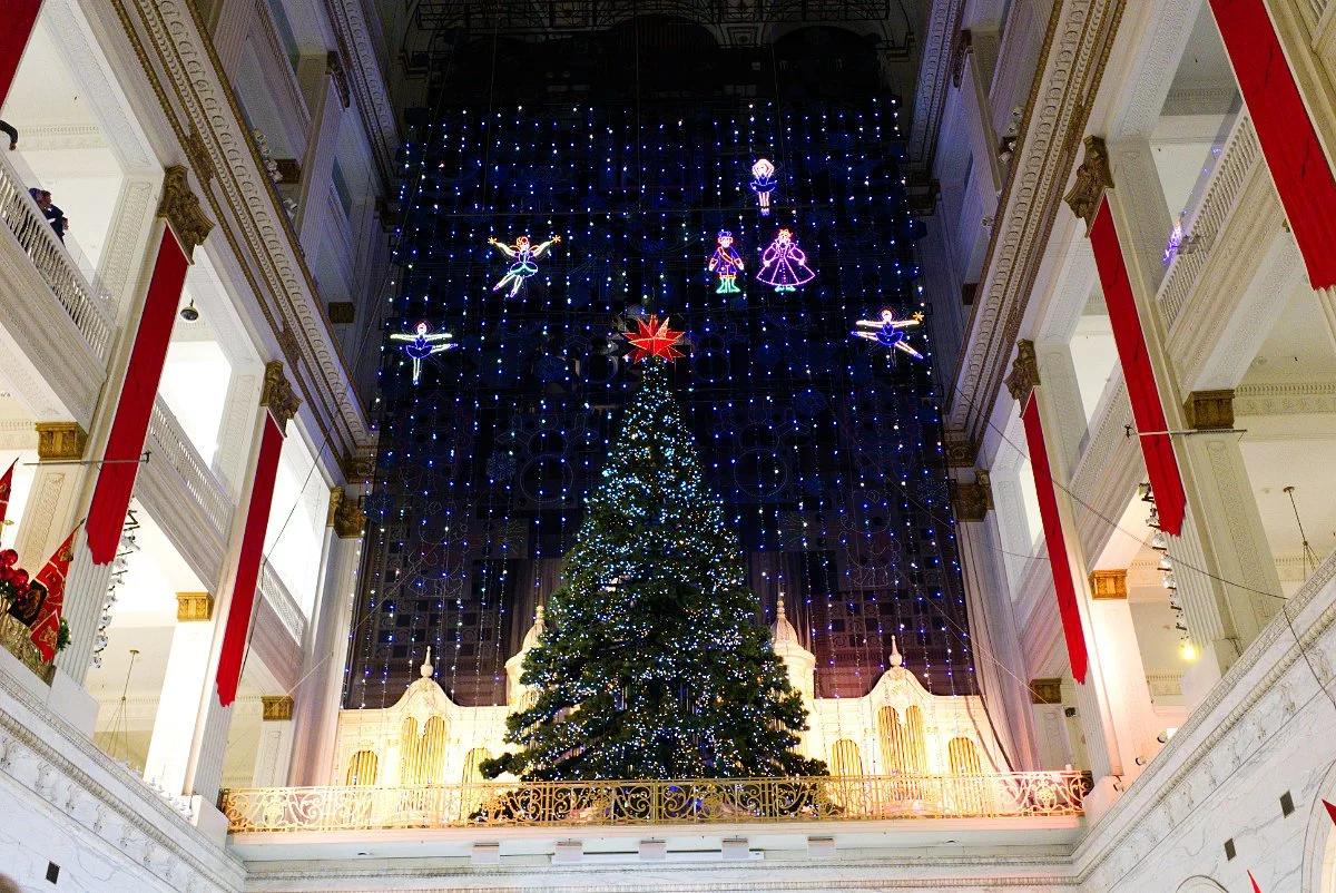 Nutcracker Scene at Wanamaker Light Show Philadelphia December 2025
