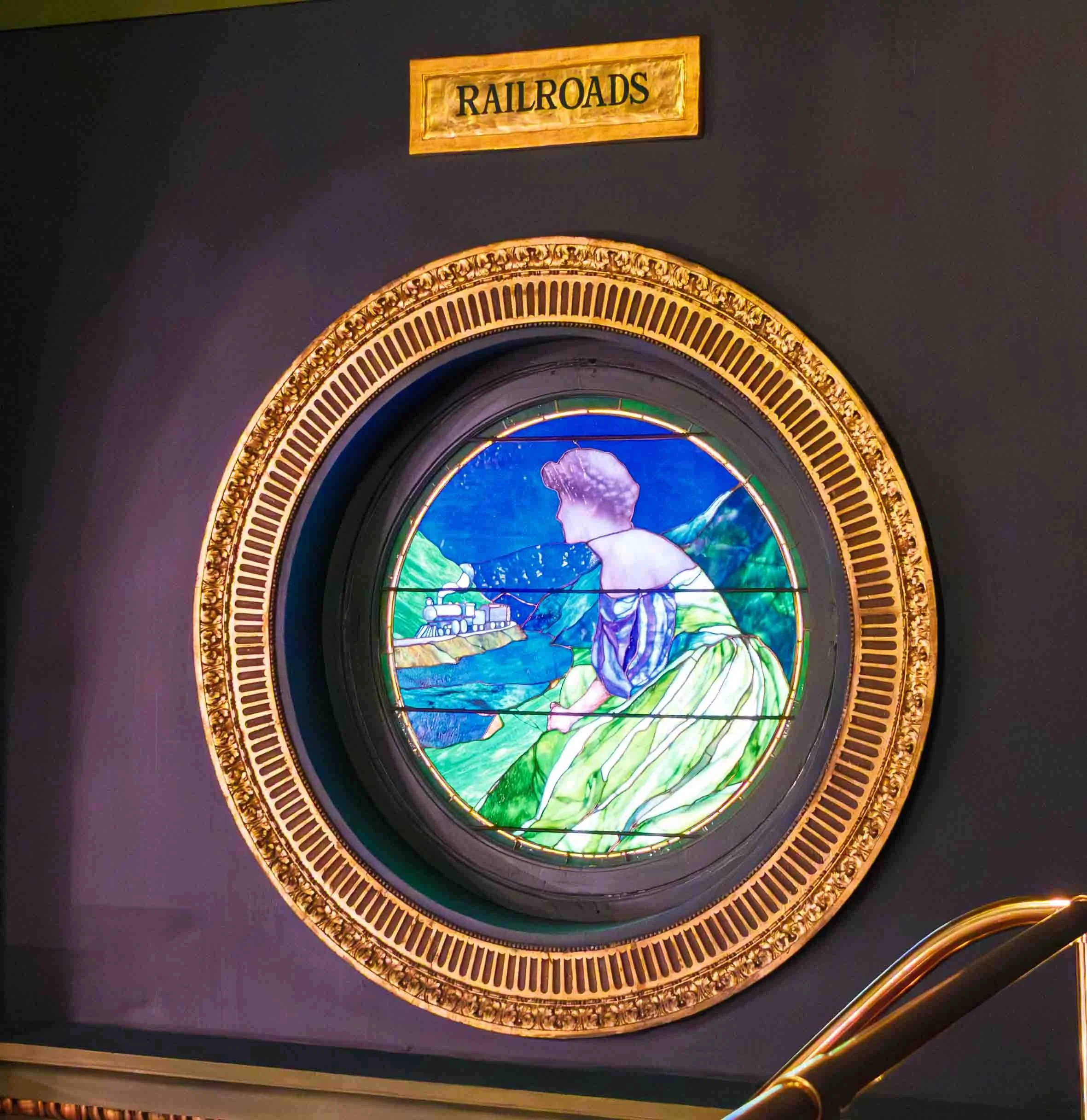 Railroads Window in the Senate Visitor Gallery