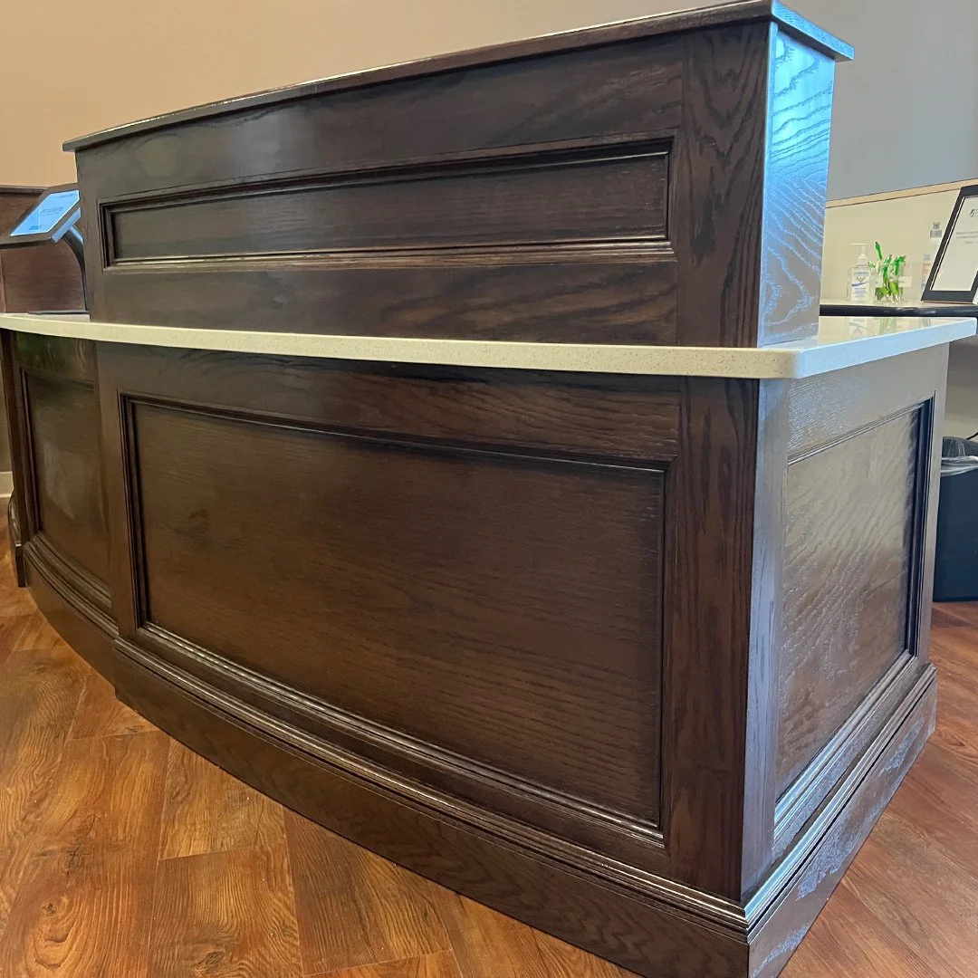 Dark Wood Kitchen Island