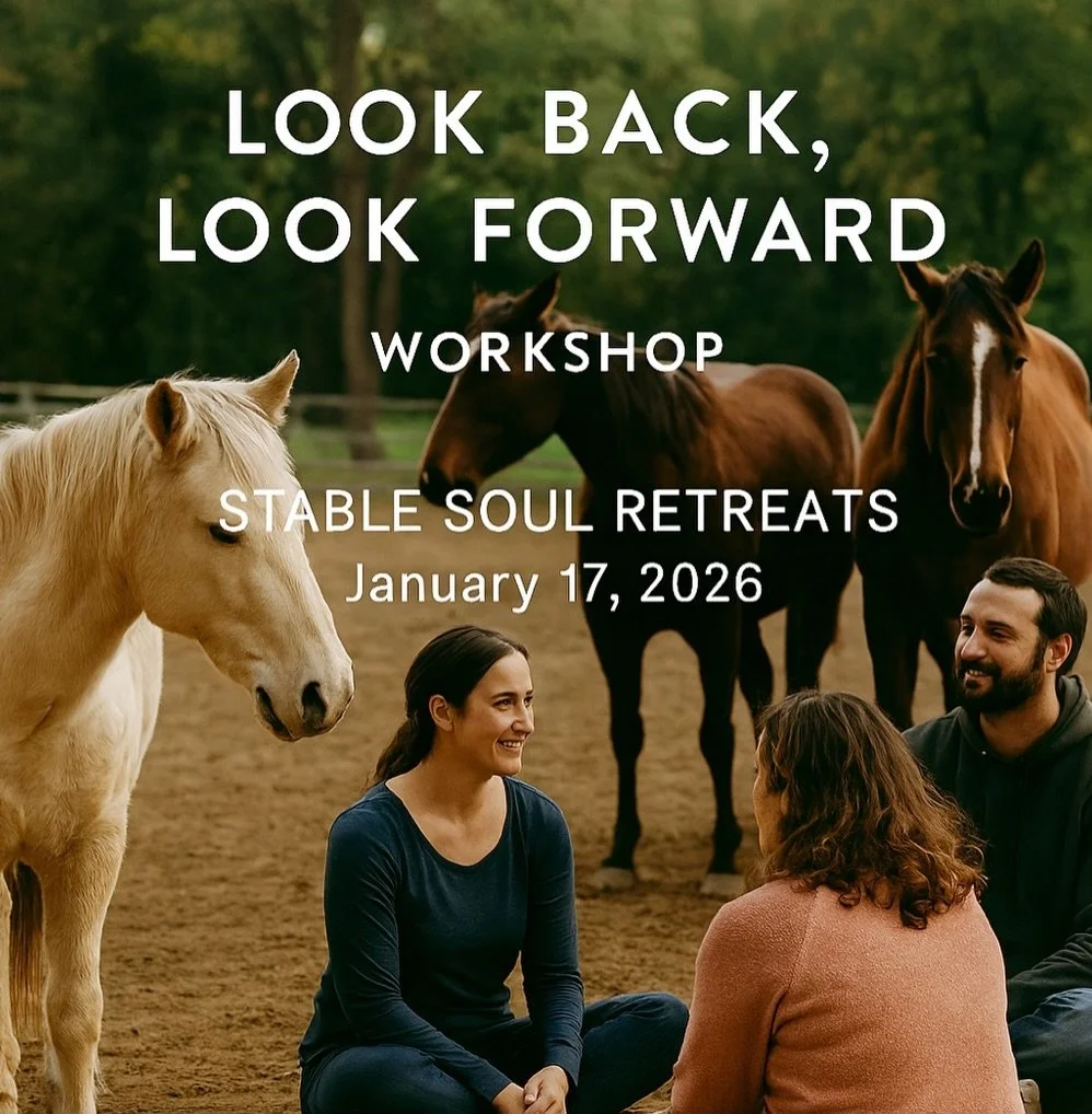 Step into the new year with clarity and purpose. Guided by the healing presence of horses, this equine-assisted workshop helps you reflect on the past, release limiting beliefs, and design a vision for the future. Through grounding practices, mindful