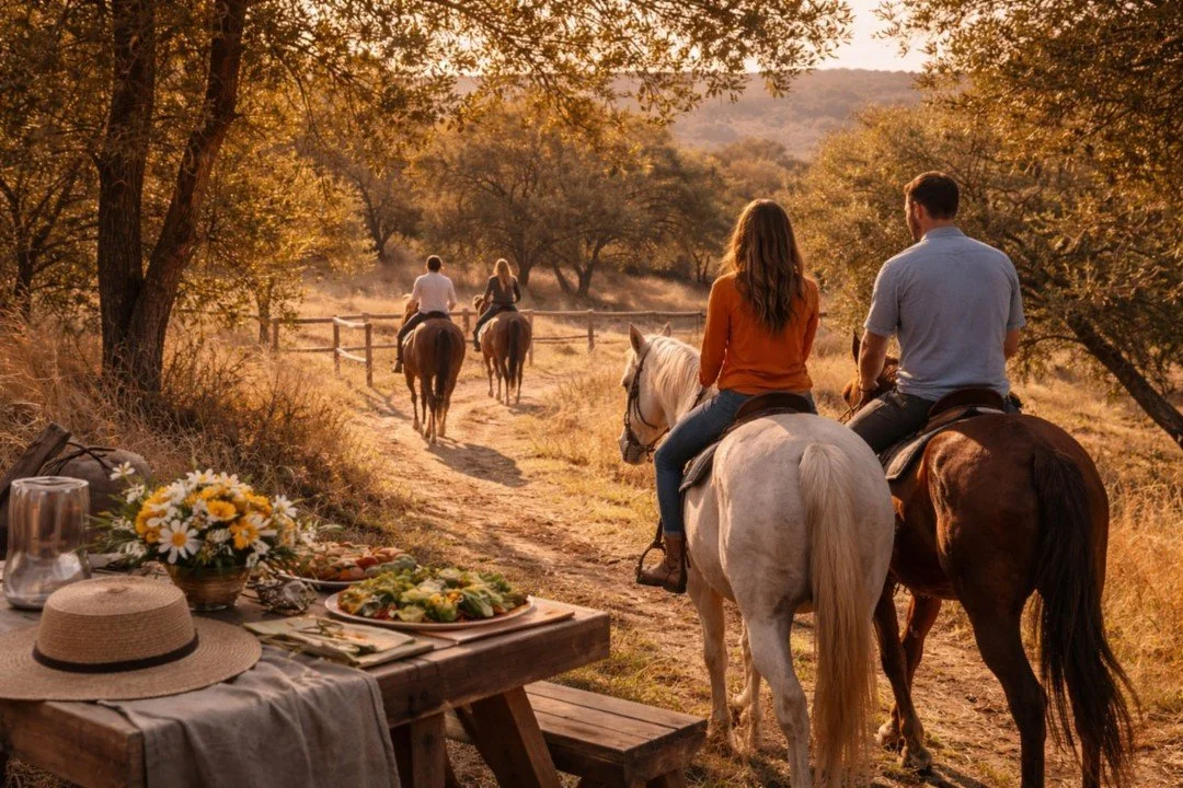 Looking for a meaningful way to reconnect with yourself?
Our Riding Retreats blend equine-assisted coaching, mindful horseback riding, and time in nature to support clarity, confidence, and personal growth.

Spaces are limited&mdash;book your upcomin