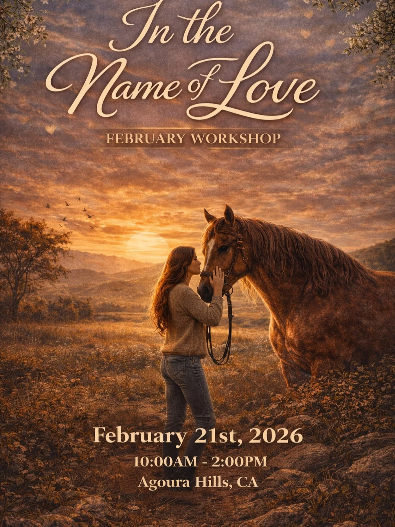 In the Name of Love 🤍🐴
This February, we&rsquo;re inviting you to step into a day devoted to self-love, confidence, and connection &mdash; guided by the wisdom of horses.

Our In the Name of Love workshop is an equine-assisted experience designed t