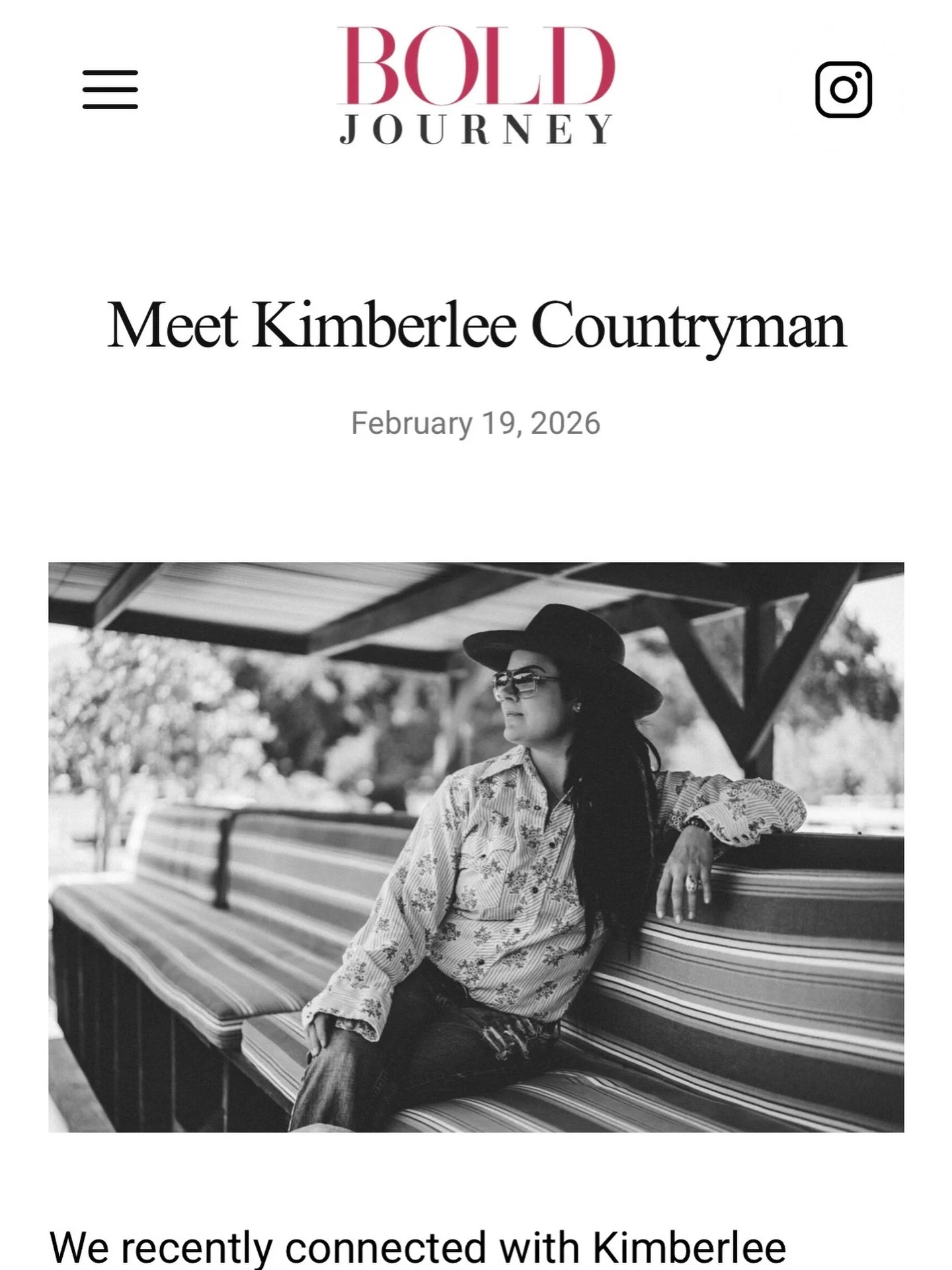 Bold Journey magazine interviews our founder a couple weeks ago about her journey and path to resilience. Check it out at the link in our bio.