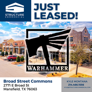 Warhammer Secures Mansfield, TX Location