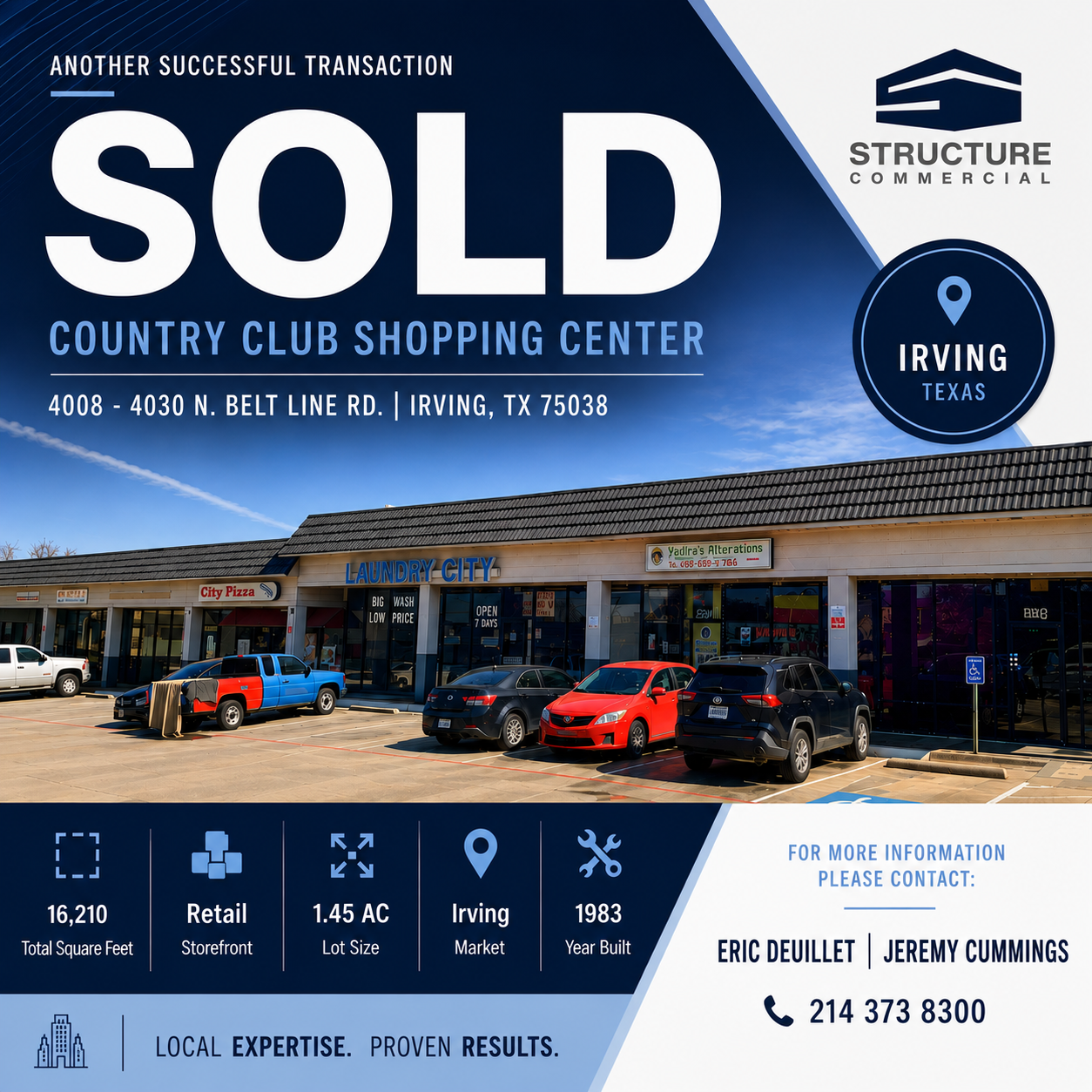 Country Club Shopping Center SOLD!