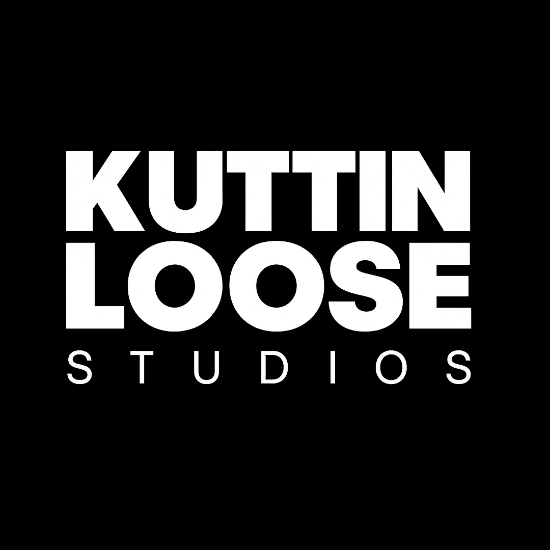 Black background with white text reading "KUTTIN LOOSE STUDIOS".