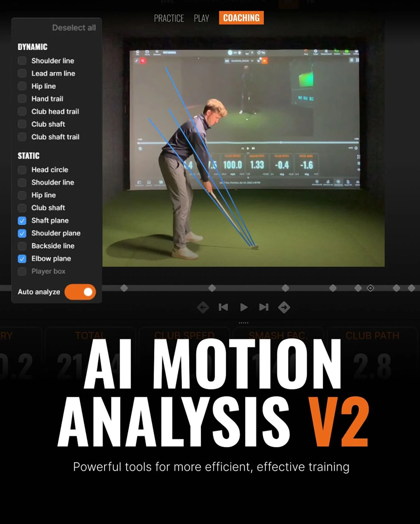 🎥🏌️&zwj;♂️ Take your swing analysis to the next level with TrackMan AI Motion Analysis V2 at Fox Den Indoor Golf!

With our camera setup, we can film your swing and pair it with TrackMan&rsquo;s powerful data &mdash; giving you a complete picture o