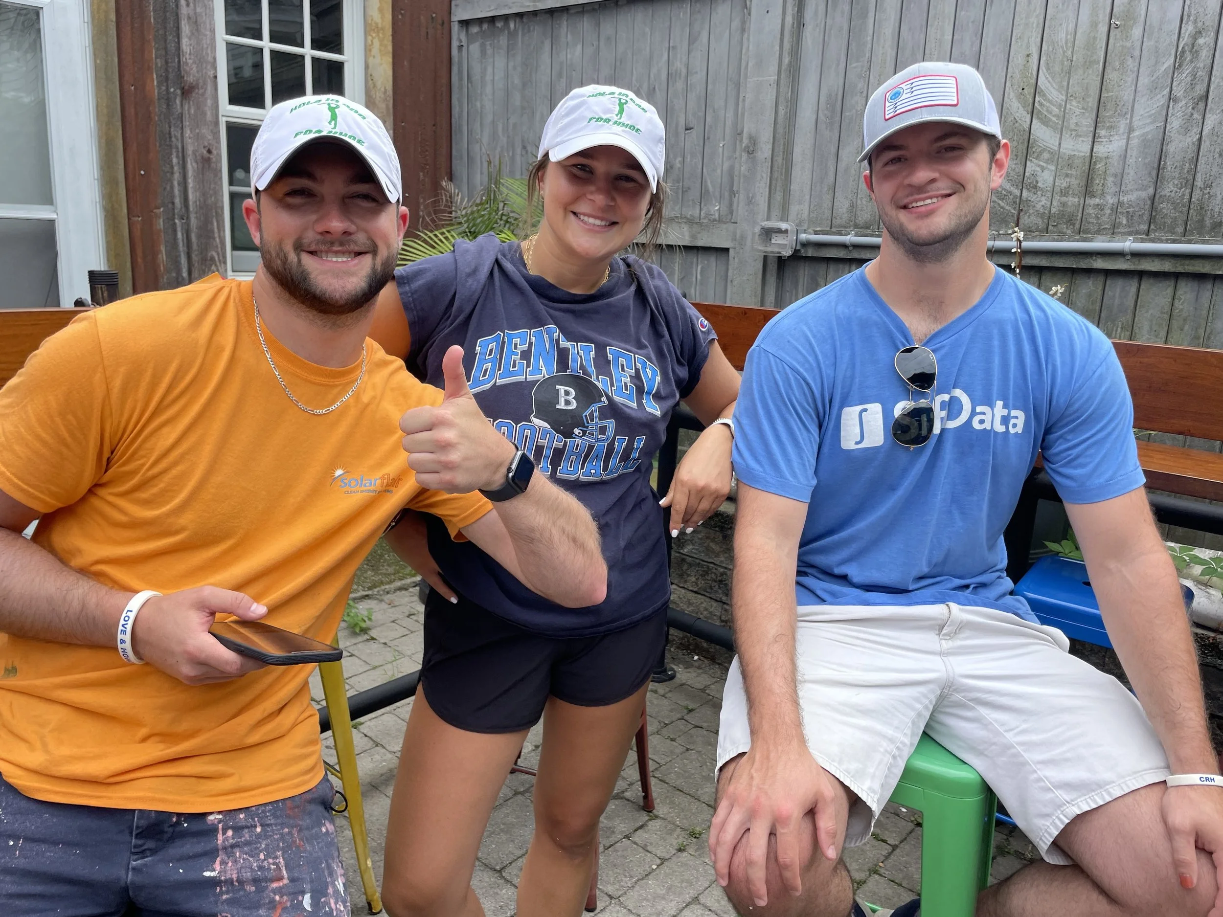 Chase's dear friends volunteering