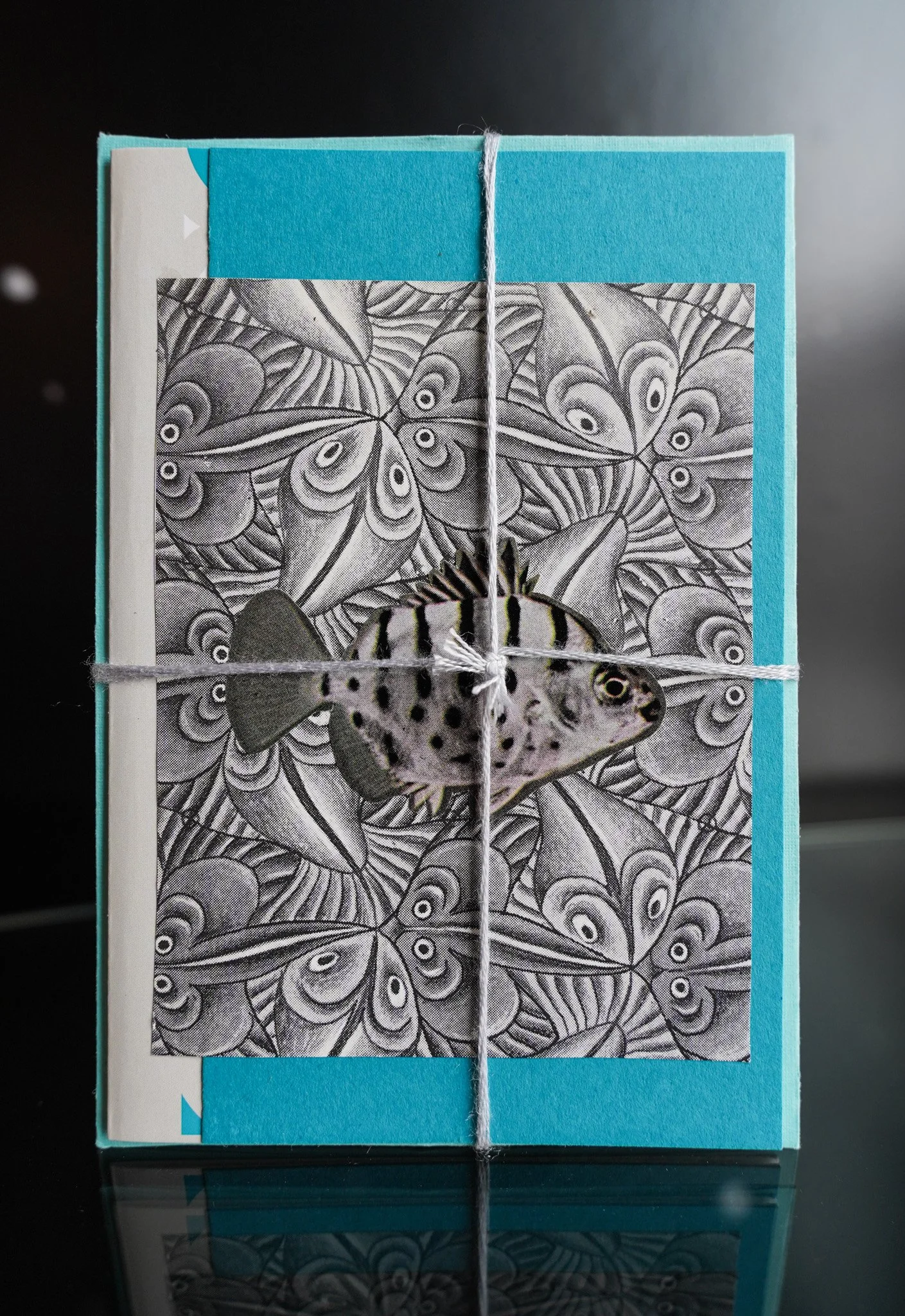 The Tropical Tesselation: Upcycled Aquatic Card
