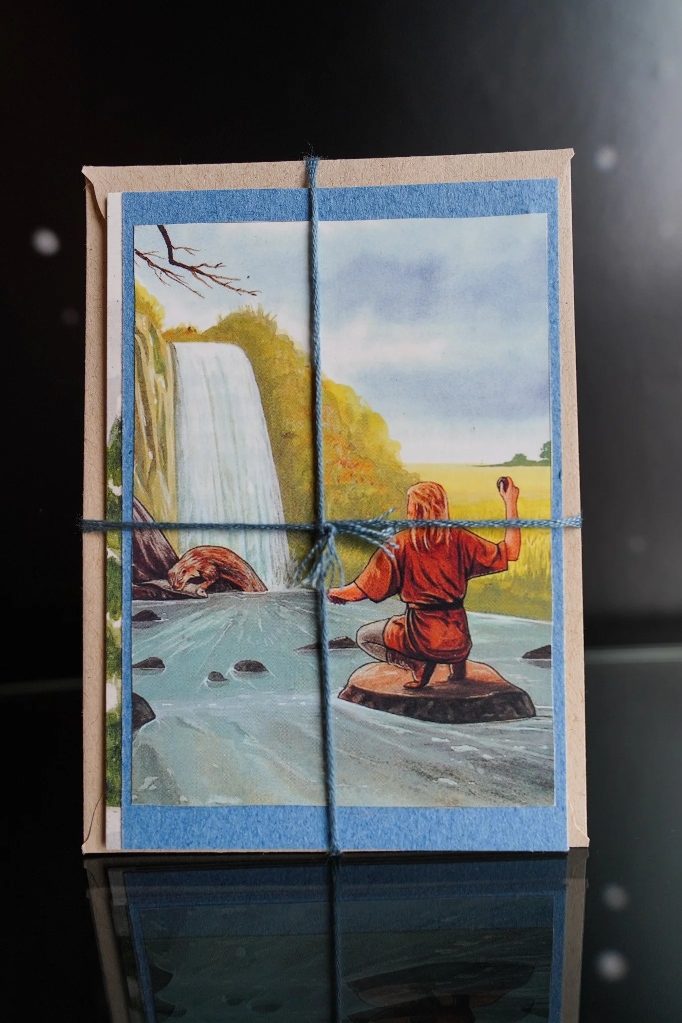The Stone Skipper: Upcycled Card