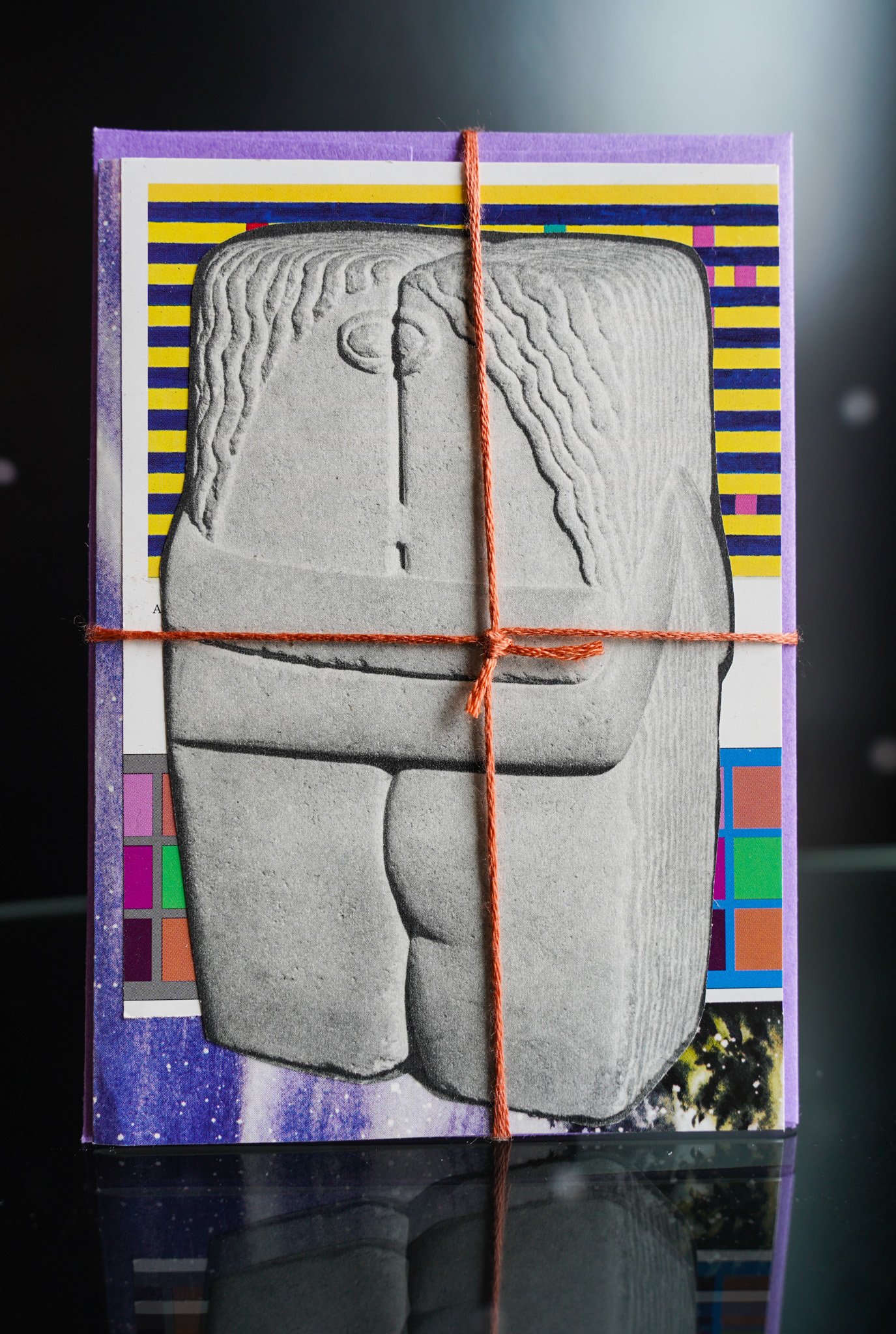 The Eternal Embrace: Hand-Crafted Art History Card