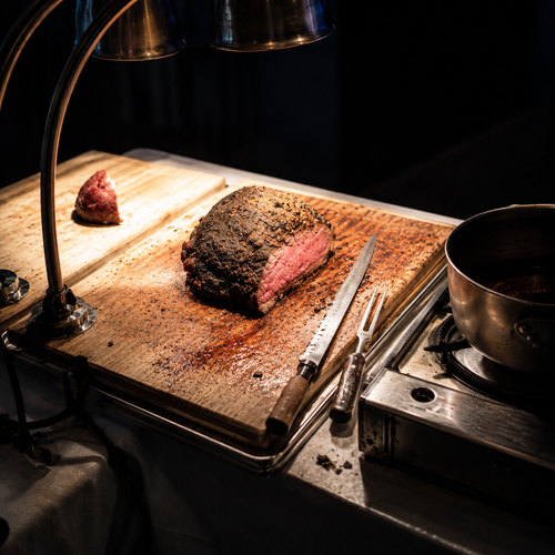 Premium carving station catering service