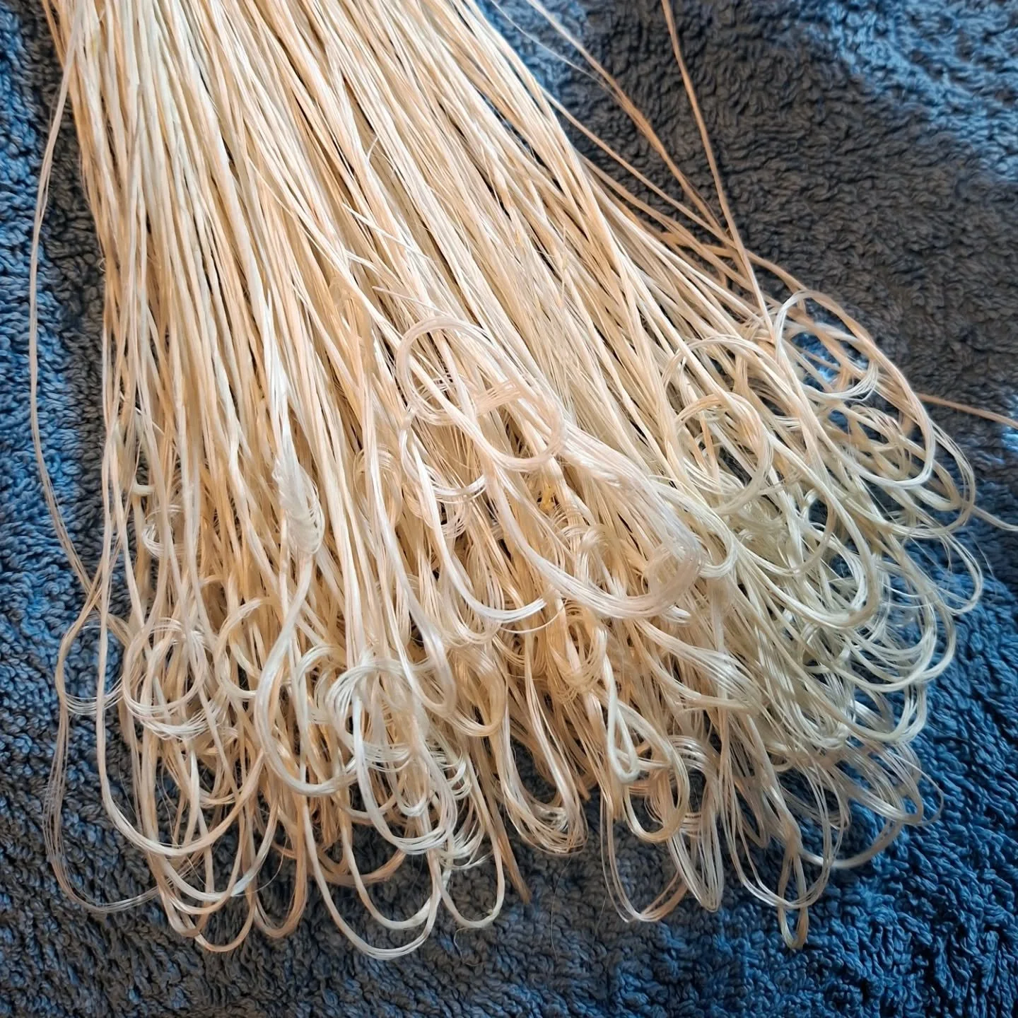 Whakamaumahara.
Muka.
2026.

Some process images from making this piece. 
Maybe unsurprisingly, the basic constructionnof this chain is the same as if I was making a chain from metal. I make half of the links first, and then join them into pairs. The