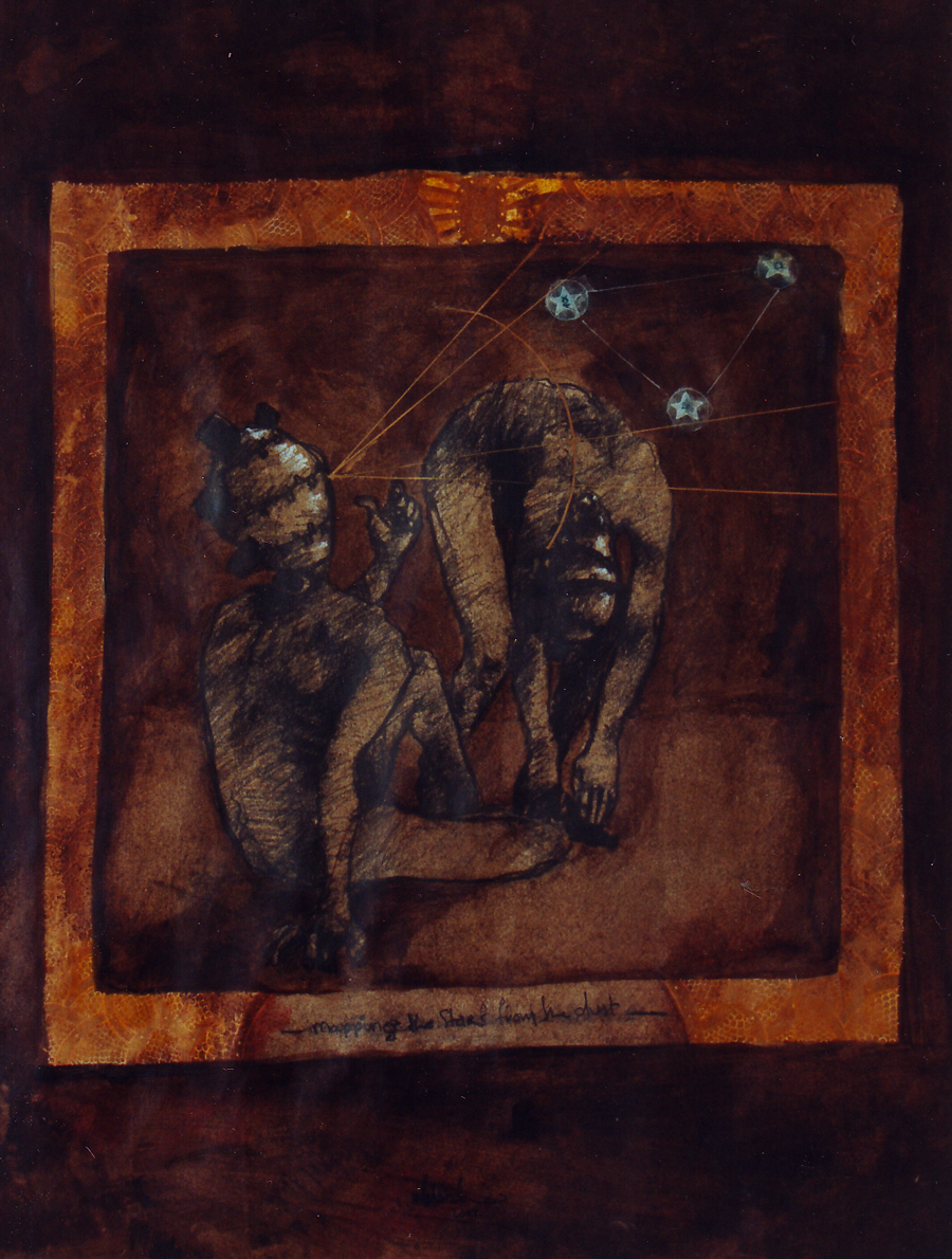these bumbling animals belong to us - graphite, ink and acrylic on paper - 18" x 24" - 2002