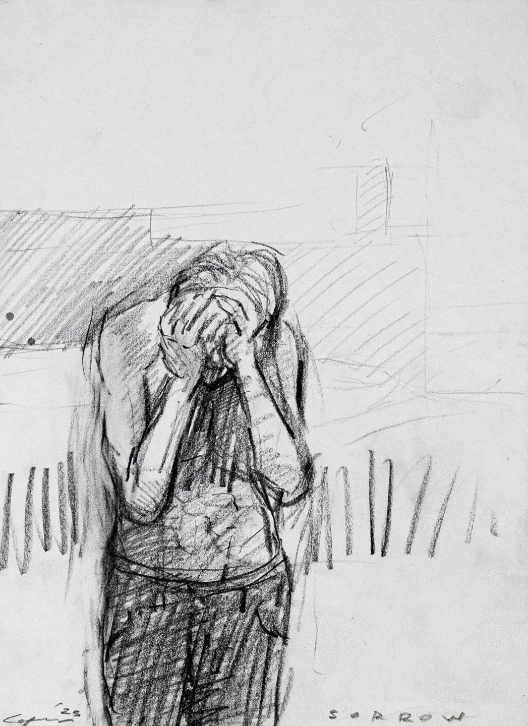 Sorrow, Graphite, 11x8", 2023