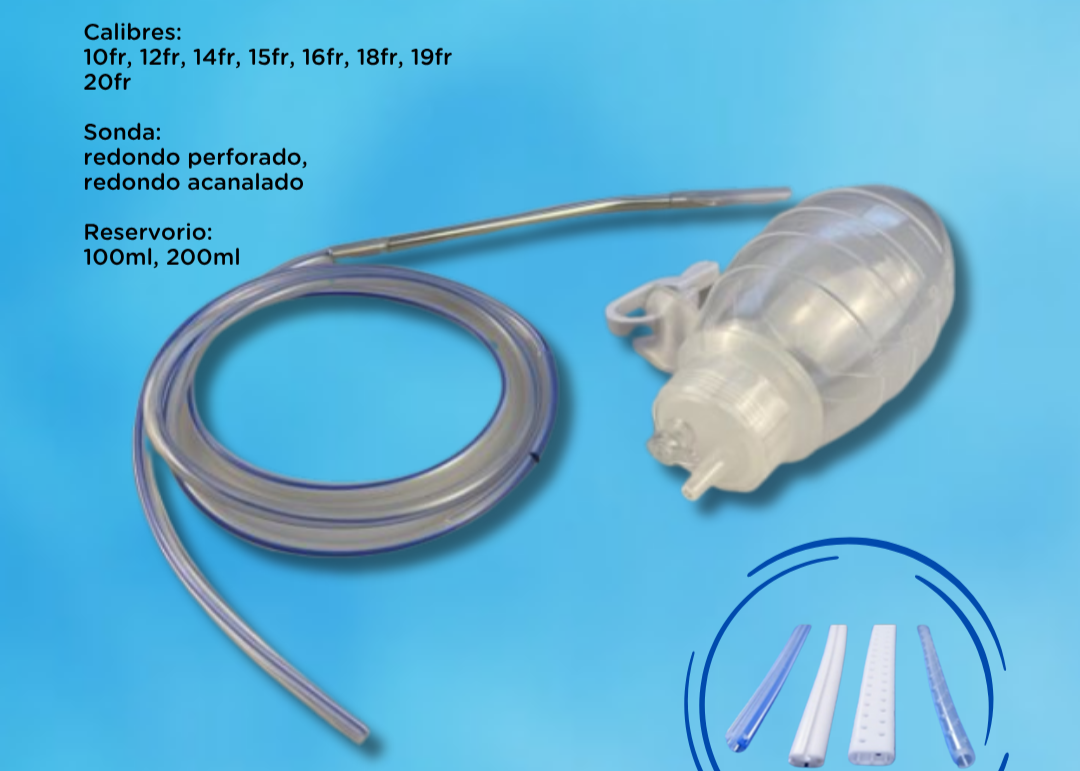 Catéter Redondo Reservorio Silicón