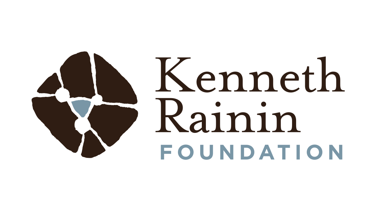 Logo of the Kenneth Rainin Foundation featuring a stylized abstract design and text.