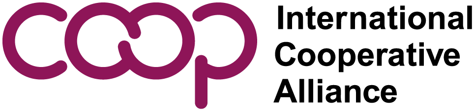 Coop logo with stylized purple text and a small black and white cow illustration.