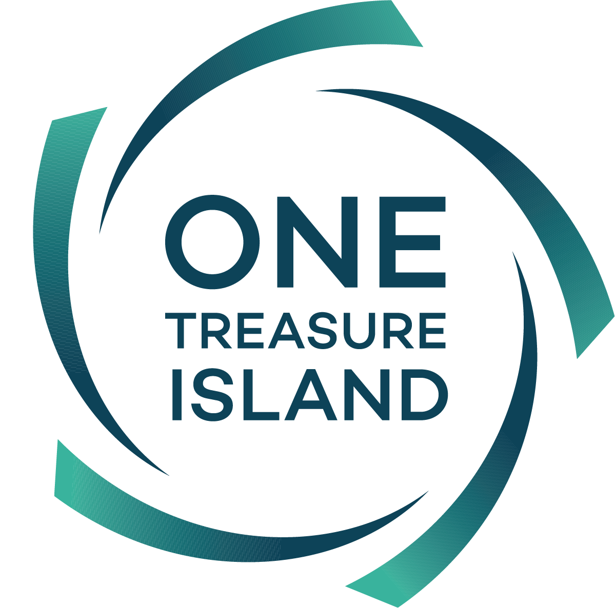 Abstract blue and teal geometric design.