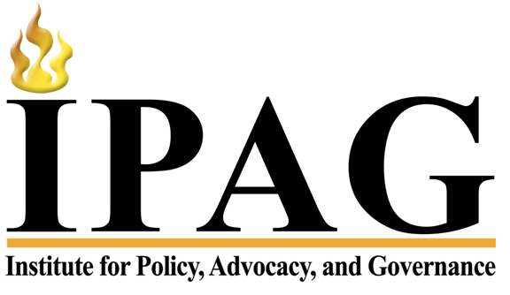 Logo of the Institute for Policy, Advocacy, and Governance featuring a stylized flame above the letters 'IPAG'.
