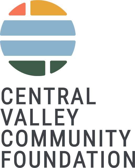 Logo of Central Valley Community Foundation with a stylized globe made of colored segments and the foundation's name