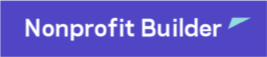 Logo with the text 'Nonprofit Builder' on a purple background
