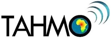 TAHMO logo with a sensor and a heatmap of Hawaii